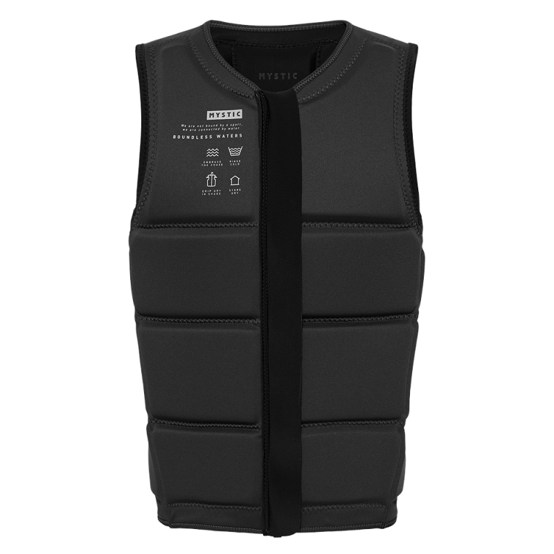 Brand Impact Vest Fzip Wake Black