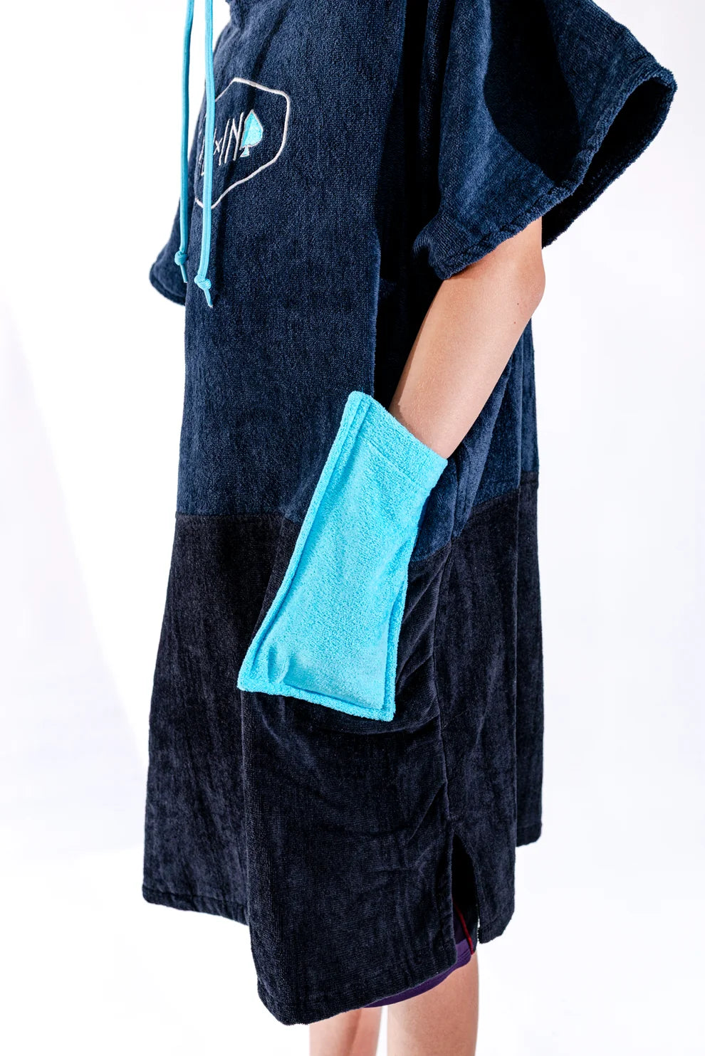 All-In J Crew V Junior Poncho Blue/Surf