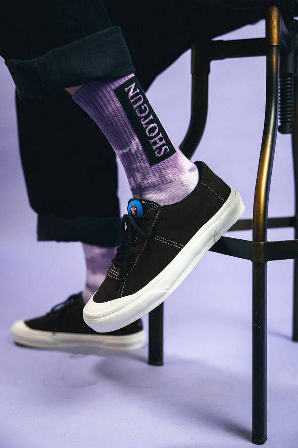 Socken Block Batik Purple