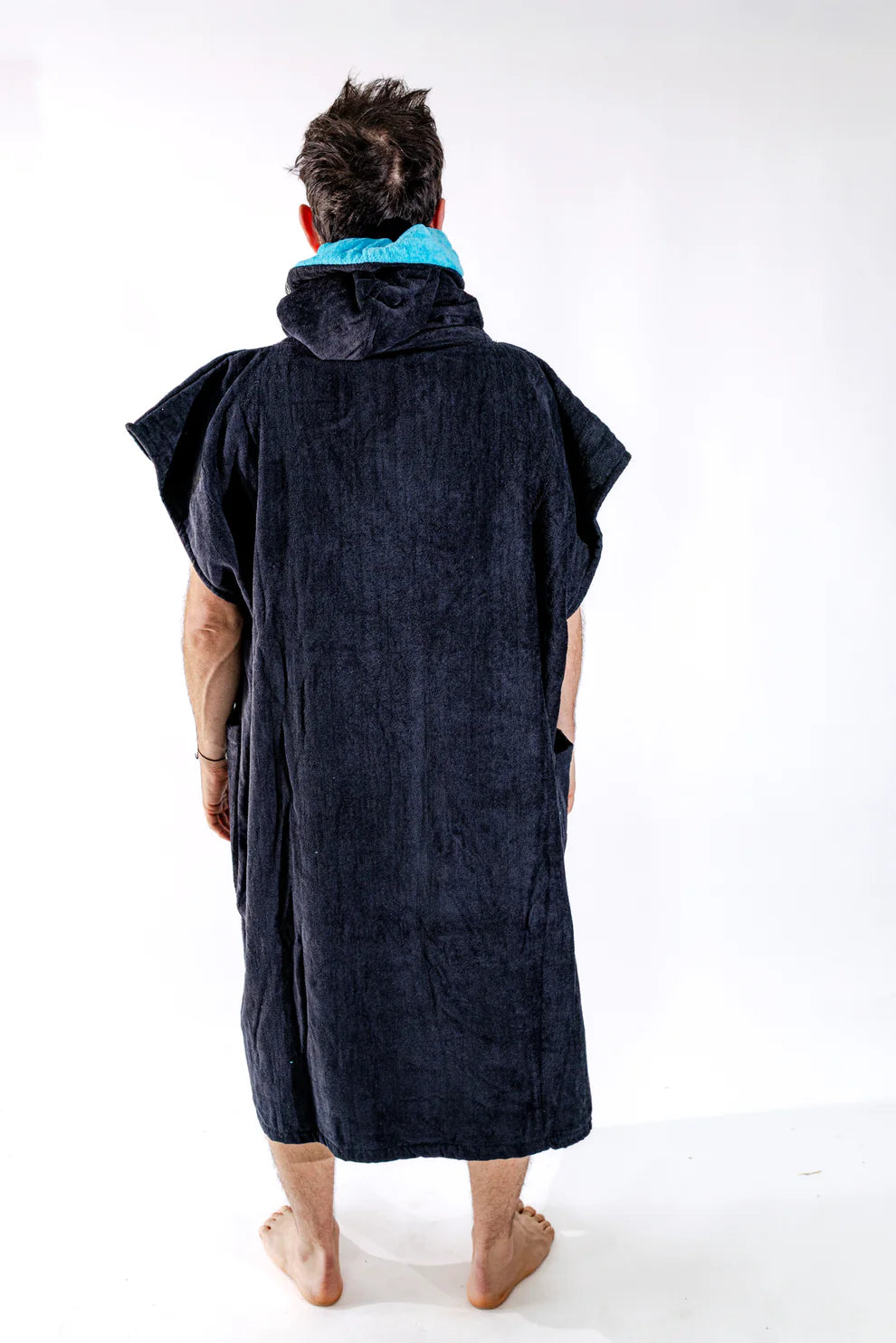 All-In Flash Classic Poncho Black/Turquoise