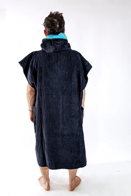All-In Flash Classic Poncho Black/Turquoise