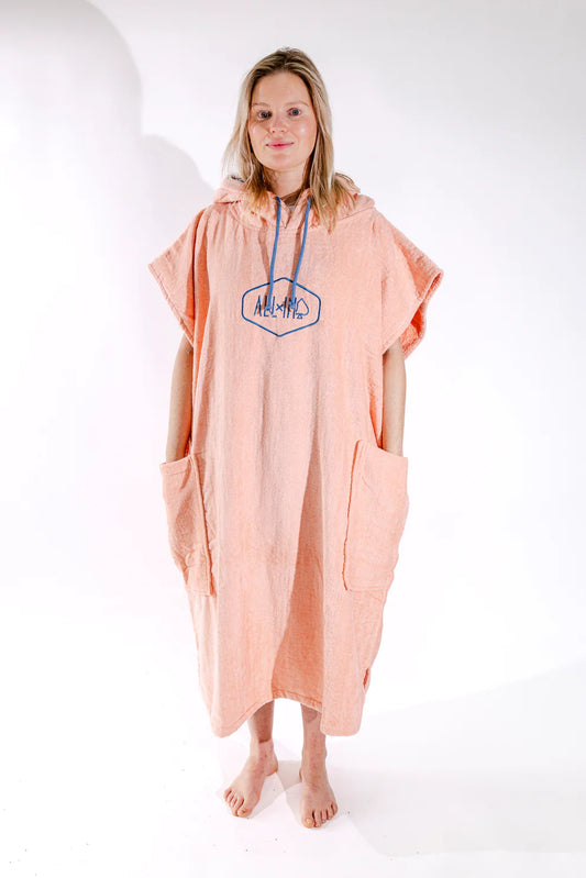 All-In Flash Classic Poncho Coral/Blue