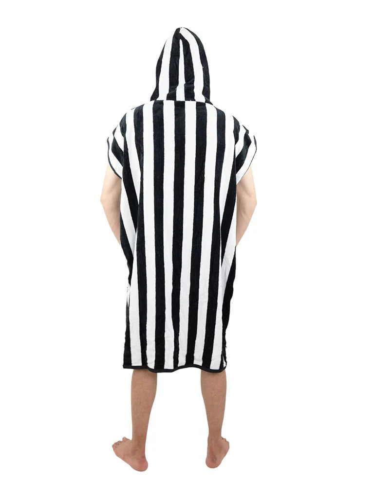 Jacquard V Poncho Good Vibes Black