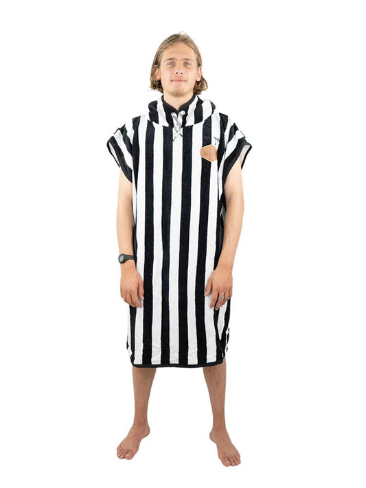 Jacquard V Poncho Good Vibes Black