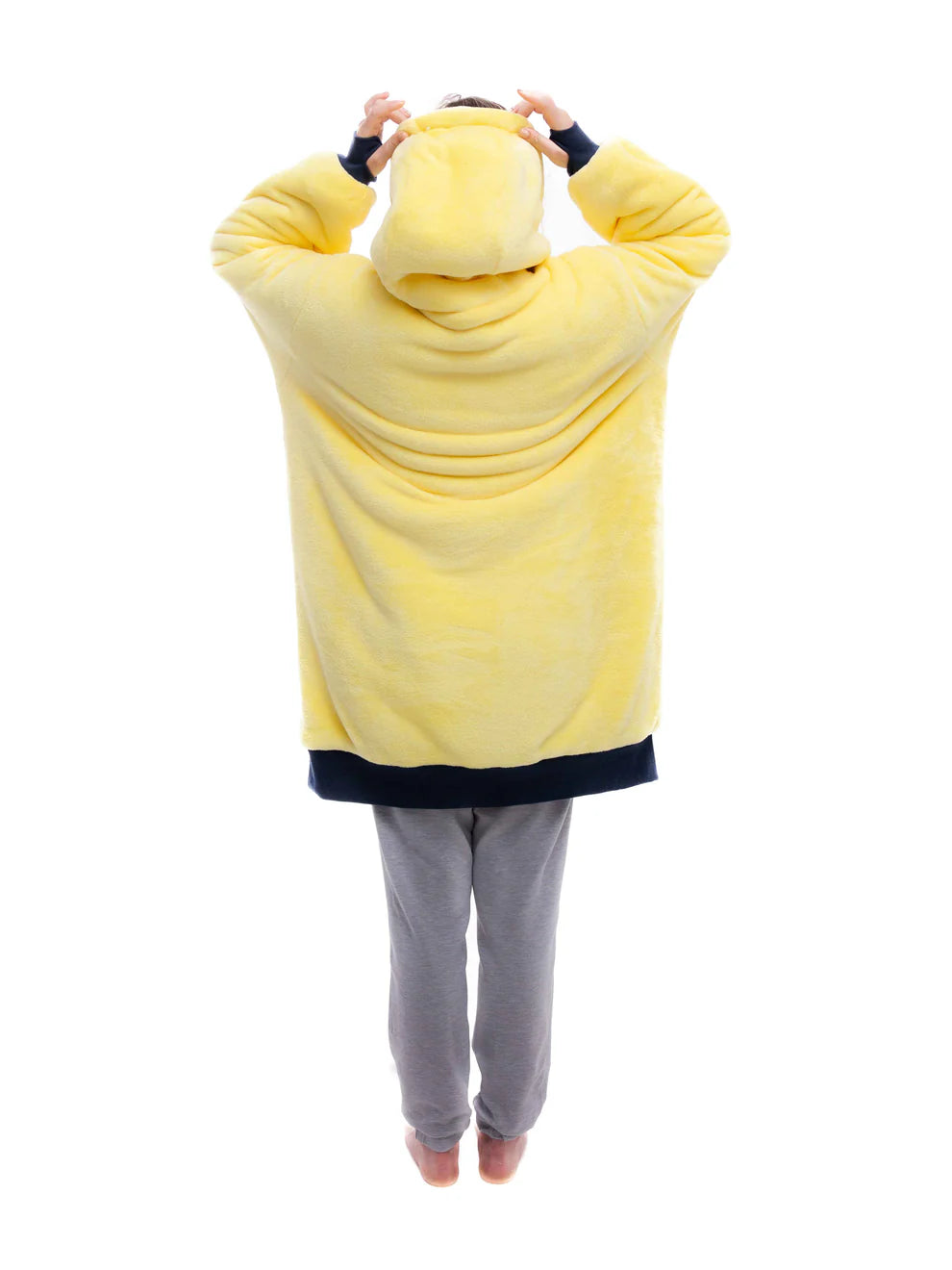 Plaid Poncho Dark Yellow