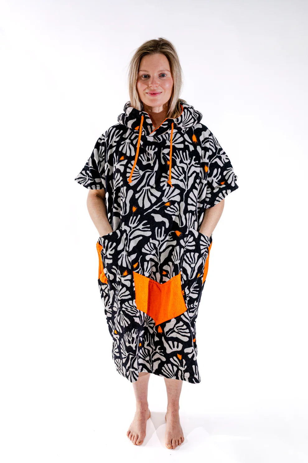 All-In Beach Crew V Poncho Corail