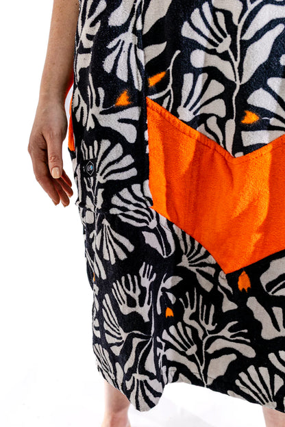 All-In Beach Crew V Poncho Corail