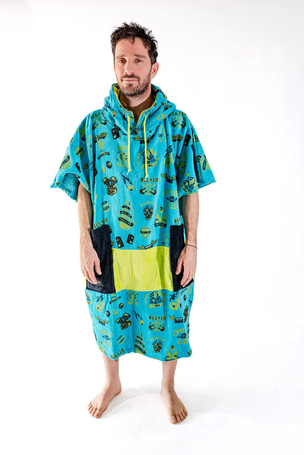All-In Beach Crew V Poncho Rock