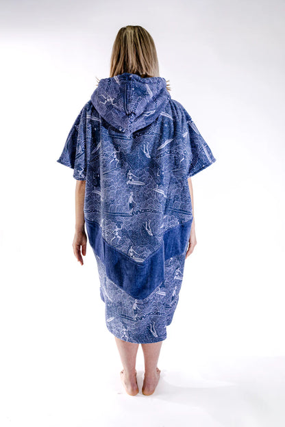 All-In Beach Crew V Poncho Surfing Madame