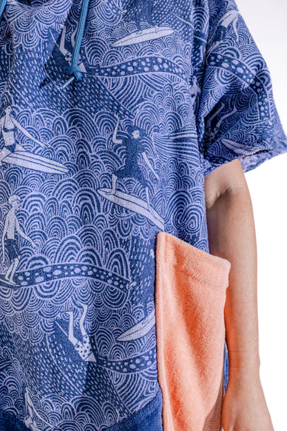 All-In Beach Crew V Poncho Surfing Madame