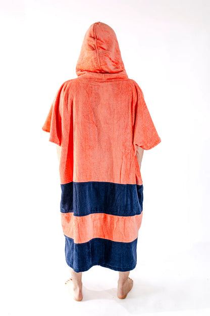 All-In Beach Crew V Poncho Orange