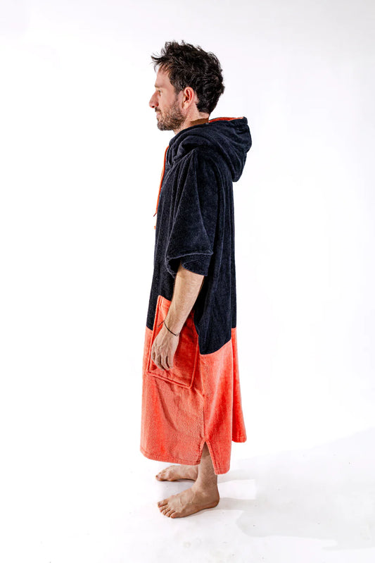 All-In Flash Line V Poncho Black/Orange