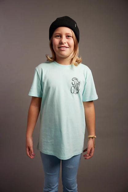 T-Shirt Kids Sir Fish a Lot Sky Blue