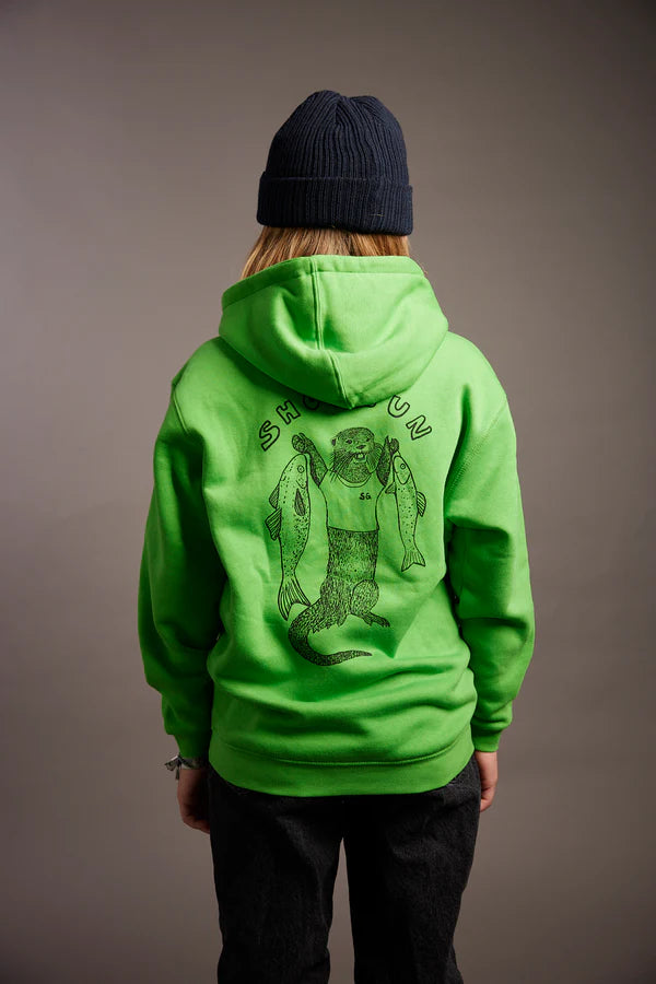 Hooded Harry Otter Kelly Green
