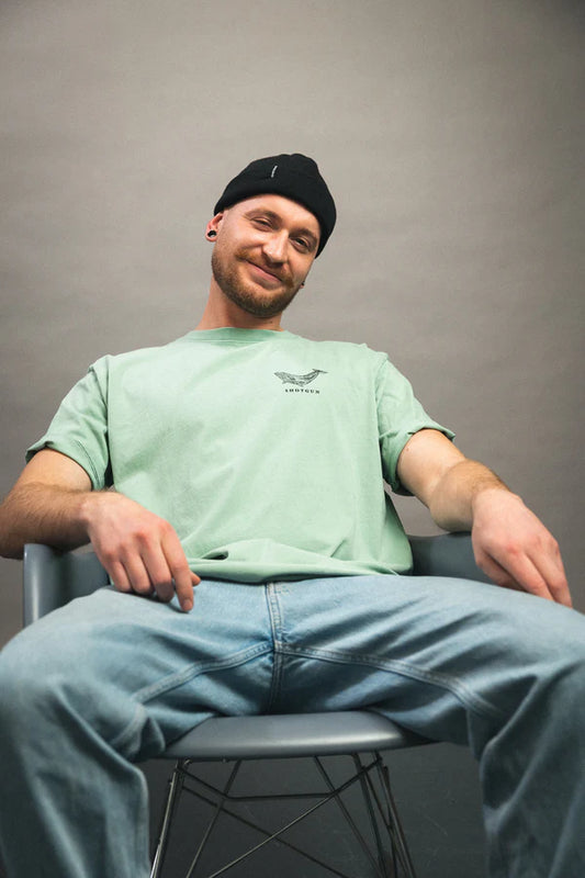 T-Shirt Loose Wal Sage Green