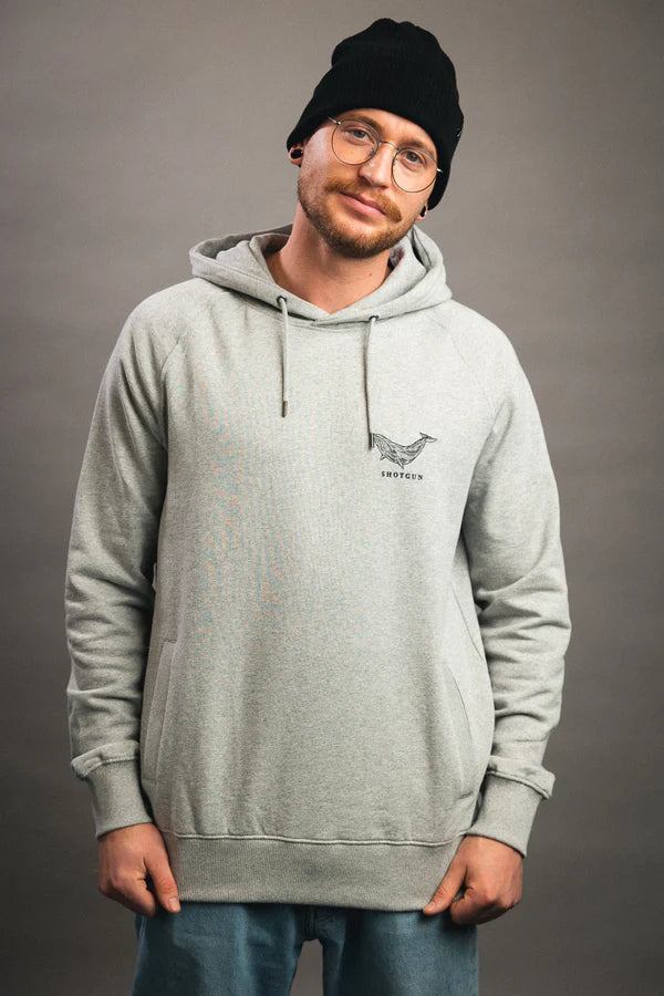 Hooded Wale Grey Melange