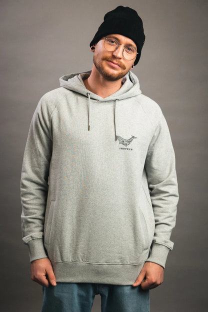 Hooded Wale Grey Melange