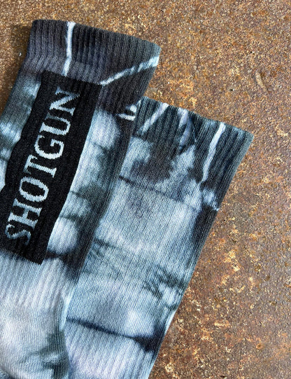 Shotgun Batik Socken | Block Logo Midnight