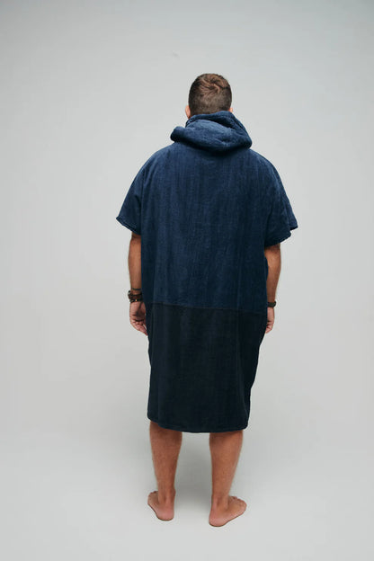 All-In Beach Crew V Poncho Blue/Surf
