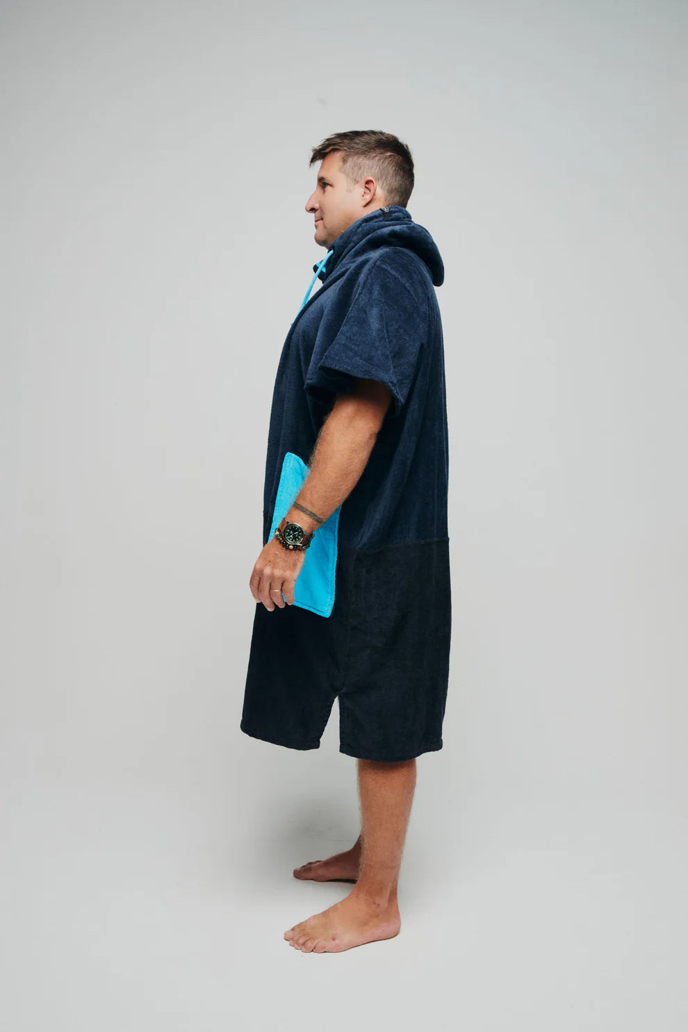 All-In Beach Crew V Poncho Blue/Surf